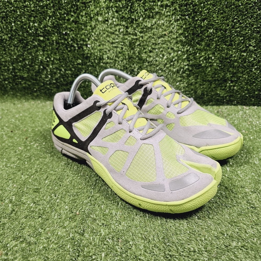 Topo W-RT Grey Green Split Toe Minimalist Athletic Running Shoes Womens Size 10